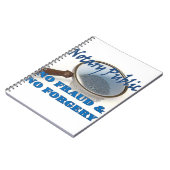 Notar ohne Betrug keine Fälschung Notizblock (Linke Seite)