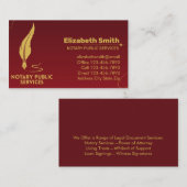 Notar-Pen Visitenkarte (Vorne/Hinten)