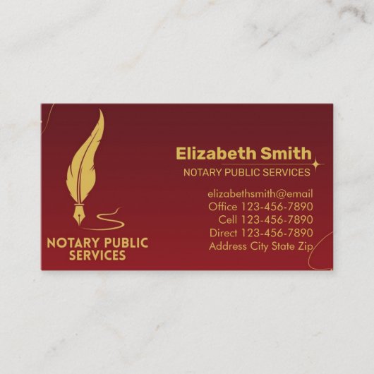 Notar-Pen Visitenkarte (Vorderseite)