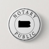 Notar Pennsylvania Public Button (Vorderseite)