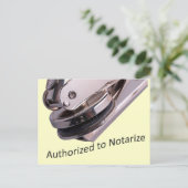 Notar Postkarte (Stehend Vorderseite)