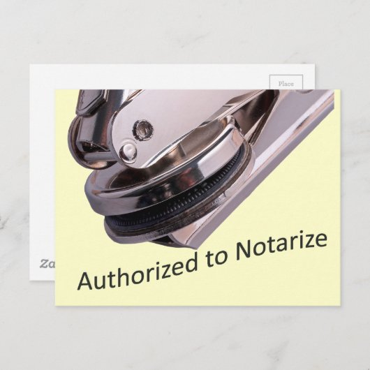 Notar Postkarte (Vorne/Hinten)