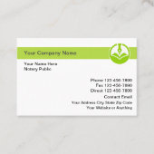 Notar Public Bold Modern Design Visitenkarte (Vorderseite)