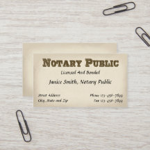 Notar Public Business Card