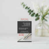 Notar Public Business Card Visitenkarte (Stehend Vorderseite)