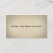 Notar Public Business Card Visitenkarte (Rückseite)