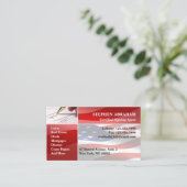 Notar Public Business Card Visitenkarte (Stehend Vorderseite)