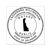 Notar Public Delaware Permastempel (Design)