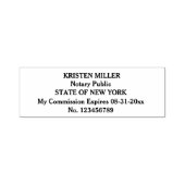Notar Public Five Line anpassbar Permastempel (Design)