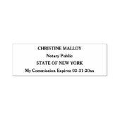 Notar Public Four Line individuell anpassbar Permastempel (Design)