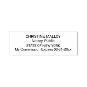 Notar Public Four Line individuell anpassbare Selb Permastempel (Design)