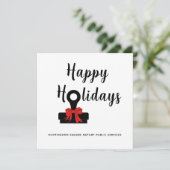 Notar Public Happy Holidays 2026 Kalenderkarte Karte (Stehend Vorderseite)