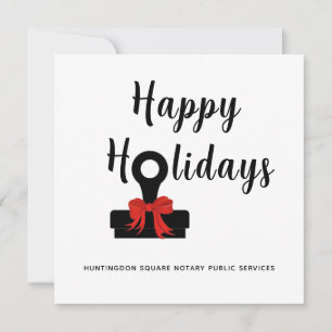 Notar Public Happy Holidays 2026 Kalenderkarte Karte