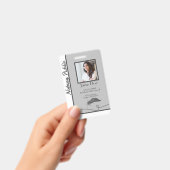 Notar Public ID Abzeichen QR-Code für Gray Classic Ausweis (Handheld)
