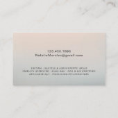 Notar Public Loan Agent Moderne Silbertypografie Visitenkarte (Rückseite)