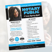 Notar Public Loan Signing Agent Blue Editable Flyer