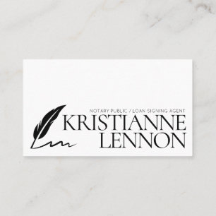 Notar Public/Loan Signing Agent Einfach modern Visitenkarte