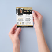 Notar Public Loan Signing Agent Gold Editable Flyer (Gruppe)