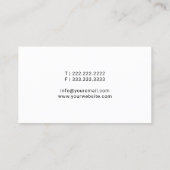 Notar Public Loan Signing Agent Minimalistisch Bla Visitenkarte (Rückseite)