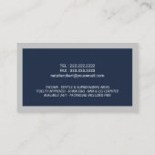 Notar Public Loan Signing Agent Minimalistisch Nav Visitenkarte (Rückseite)