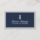 Notar Public Loan Signing Agent Minimalistisch Nav Visitenkarte (Vorderseite)