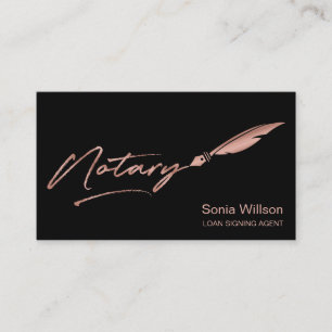 Notar Public Loan Signing Agent Moderner QR Code B Visitenkarte