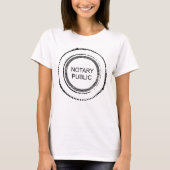 Notar Public Not Siegel T-Shirt (Vorderseite)