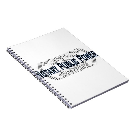 Notar Public Power Notizblock (Rechte Seite)