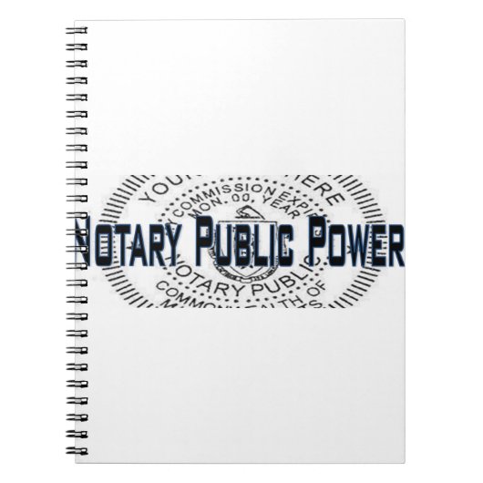 Notar Public Power Notizblock (Vorderseite)