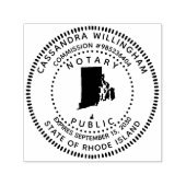 Notar Public Rhode Island Permastempel (Design)