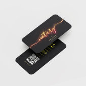 Notar Public Script Monogram QR Visitenkarte