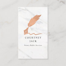 Notar Public Service Luxe Marmormontage Rose Gold