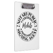 Notar Public Signing Agent Klemmbrett (Rechts)