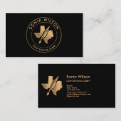 Notar Public Texas Briefmarke Darlehen Unterzeichn Visitenkarte (Vorne/Hinten)