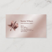 Notar Public Texas Briefmarke Loan Signing Agent Visitenkarte (Rückseite)