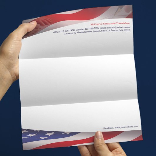 Notar Public USA Letterhead Briefbogen