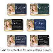 Notar Public Vielen Dank Foto QR Code Black Gold Visitenkarte