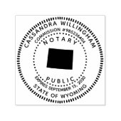 Notar Public Wyoming Permastempel (Design)