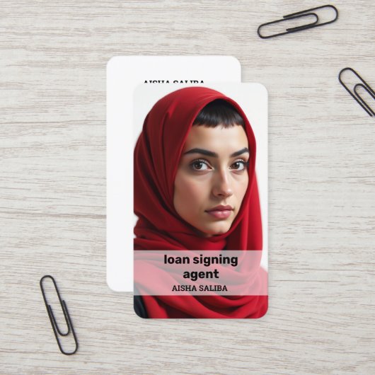 Notar QR Visitenkarte (Vorderseite/Rückseite Beispiel)