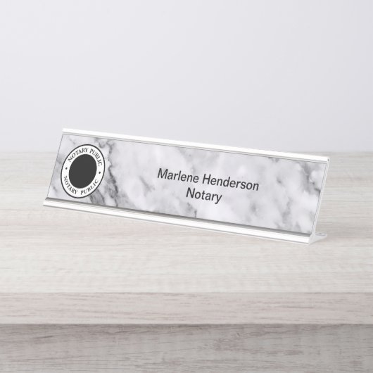Notar Schreibtischnamensplakette (Vorderseite )