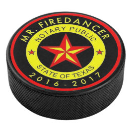 Notar-Siegel Herr-Firedancer Dallas Texas Eishockey Puck