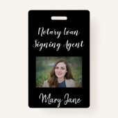 Notar Signatur Agent Abzeichen Ausweis (Vorderseite)