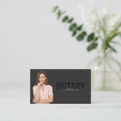 Notar-Signatur-Agent Berufliches Add-Foto Visitenkarte (Stehend Vorderseite)