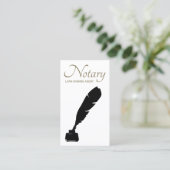 Notar-Signatur-Agent Einfache Visitenkarte (Stehend Vorderseite)