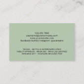 Notar Signatur Agent Modernes Foto Visitenkarte (Rückseite)