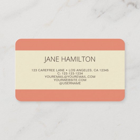 Notar Signatur Agent Retro Visitenkarte (Rückseite)