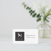 Notar-Signatur-Agent Visitenkarte (Stehend Vorderseite)