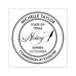 Notar Signature Agent Beruflich Moderne Röhre Gummistempel