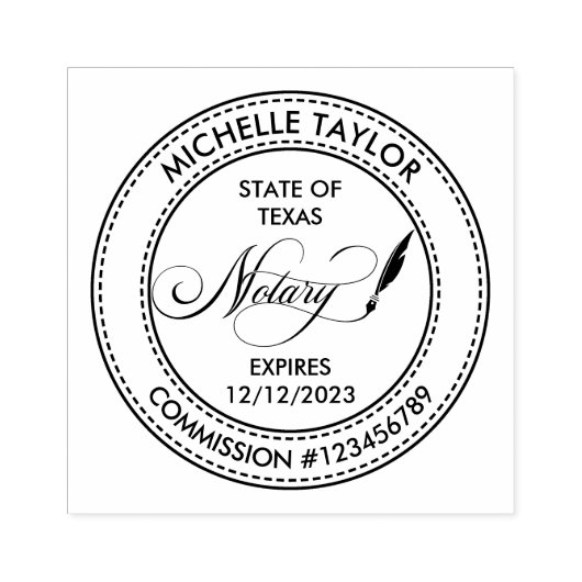 Notar Signature Agent Beruflich Moderne Röhre Gummistempel (Prägung)