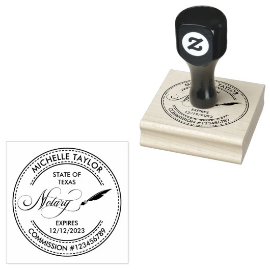 Notar Signature Agent Beruflich Moderne Röhre Gummistempel (Stempel)